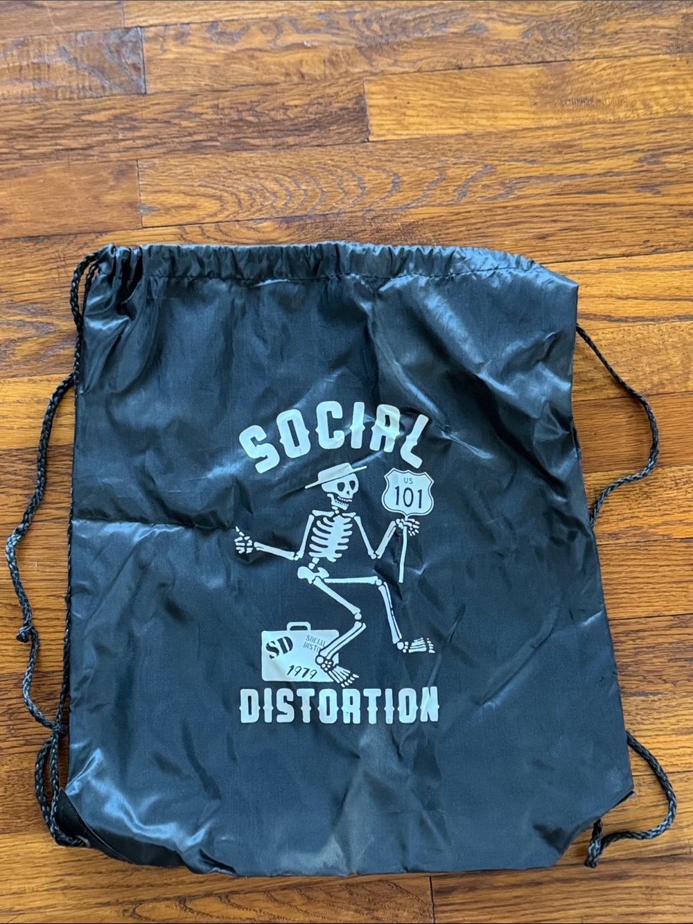 Social Distortion Drawstring Backpack